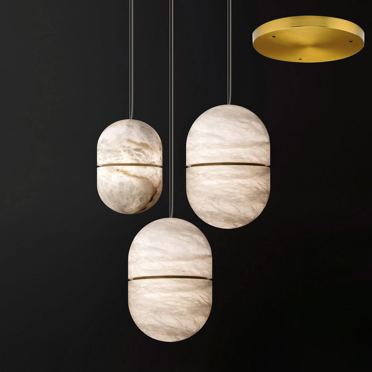 Satatr albasten hanglamp Capsule-shaped