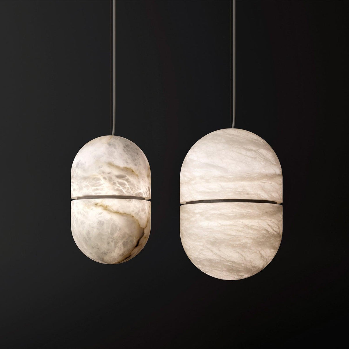 Satatr albasten hanglamp Capsule-shaped