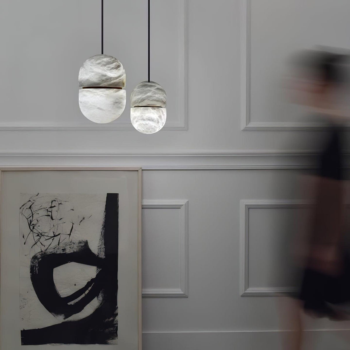 Satatr albasten hanglamp Capsule-shaped
