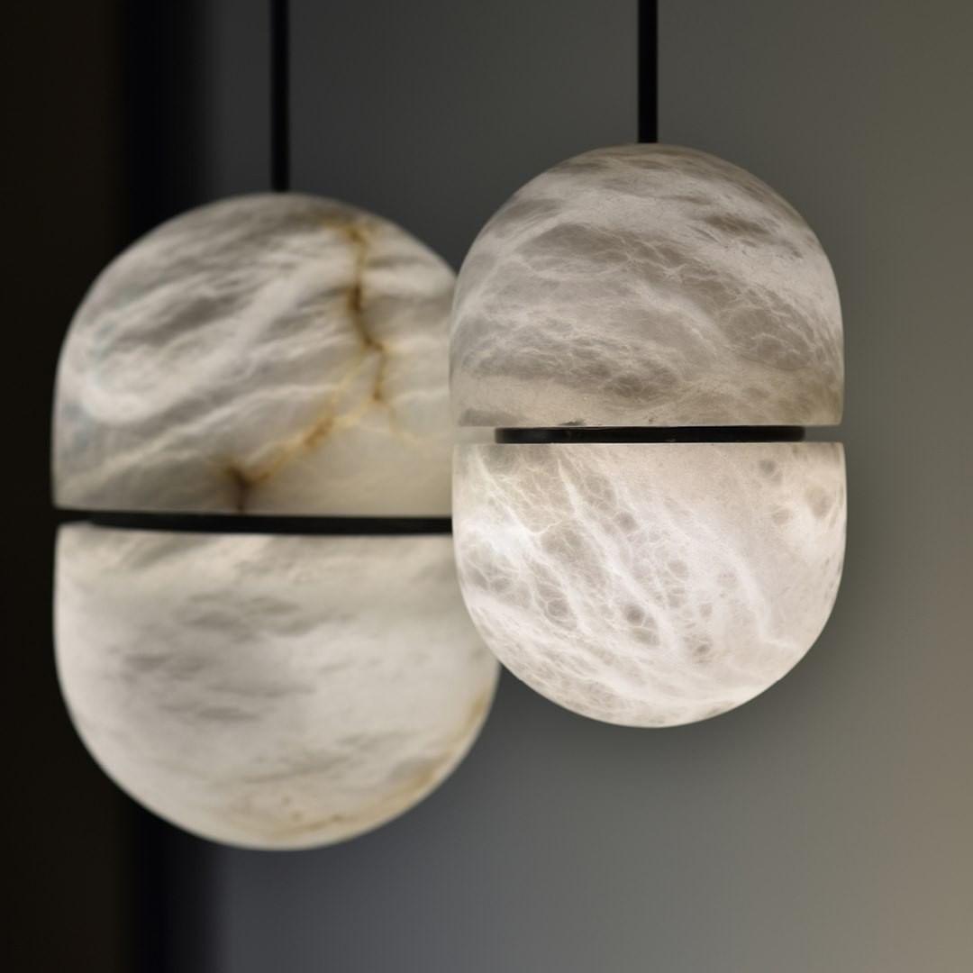 Satatr albasten hanglamp Capsule-shaped