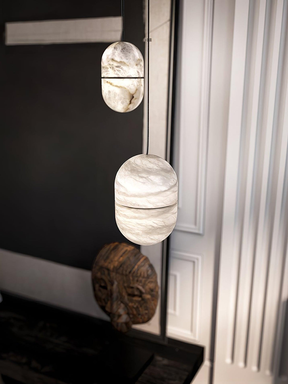 Satatr albasten hanglamp Capsule-shaped