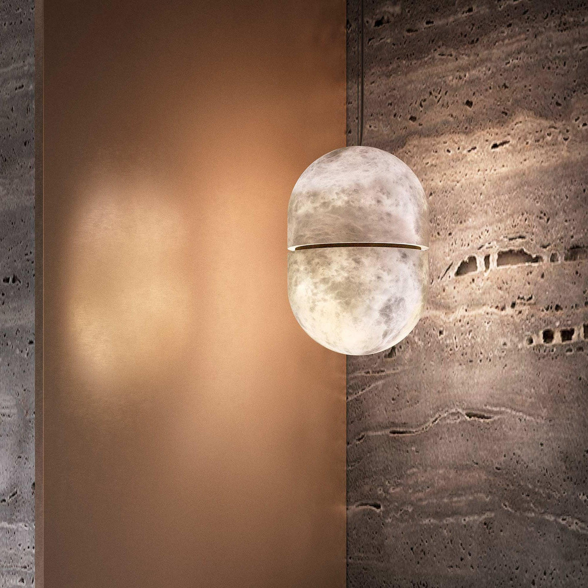 Satatr albasten hanglamp Capsule-shaped