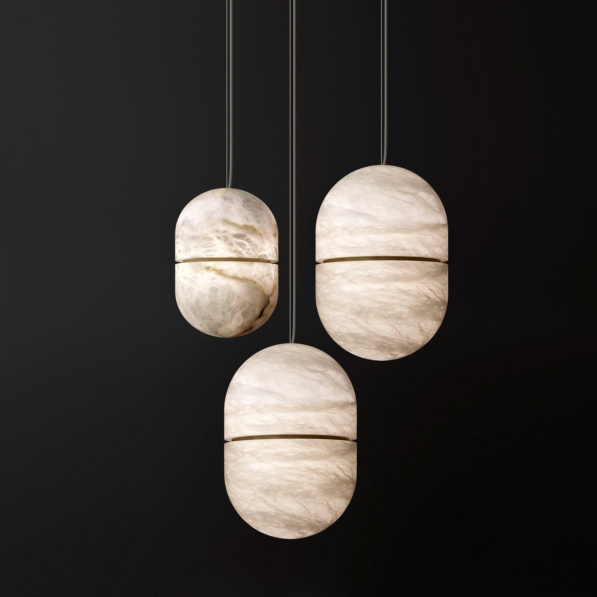 Satatr albasten hanglamp Capsule-shaped