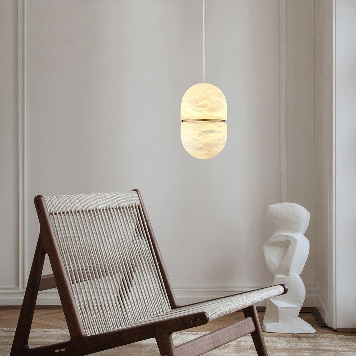 Satatr albasten hanglamp Capsule-shaped