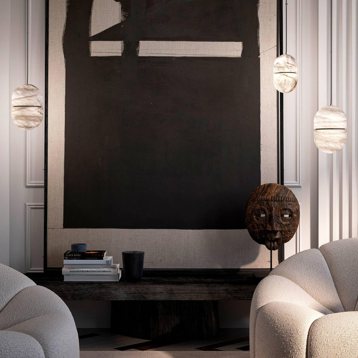 Satatr albasten hanglamp Capsule-shaped