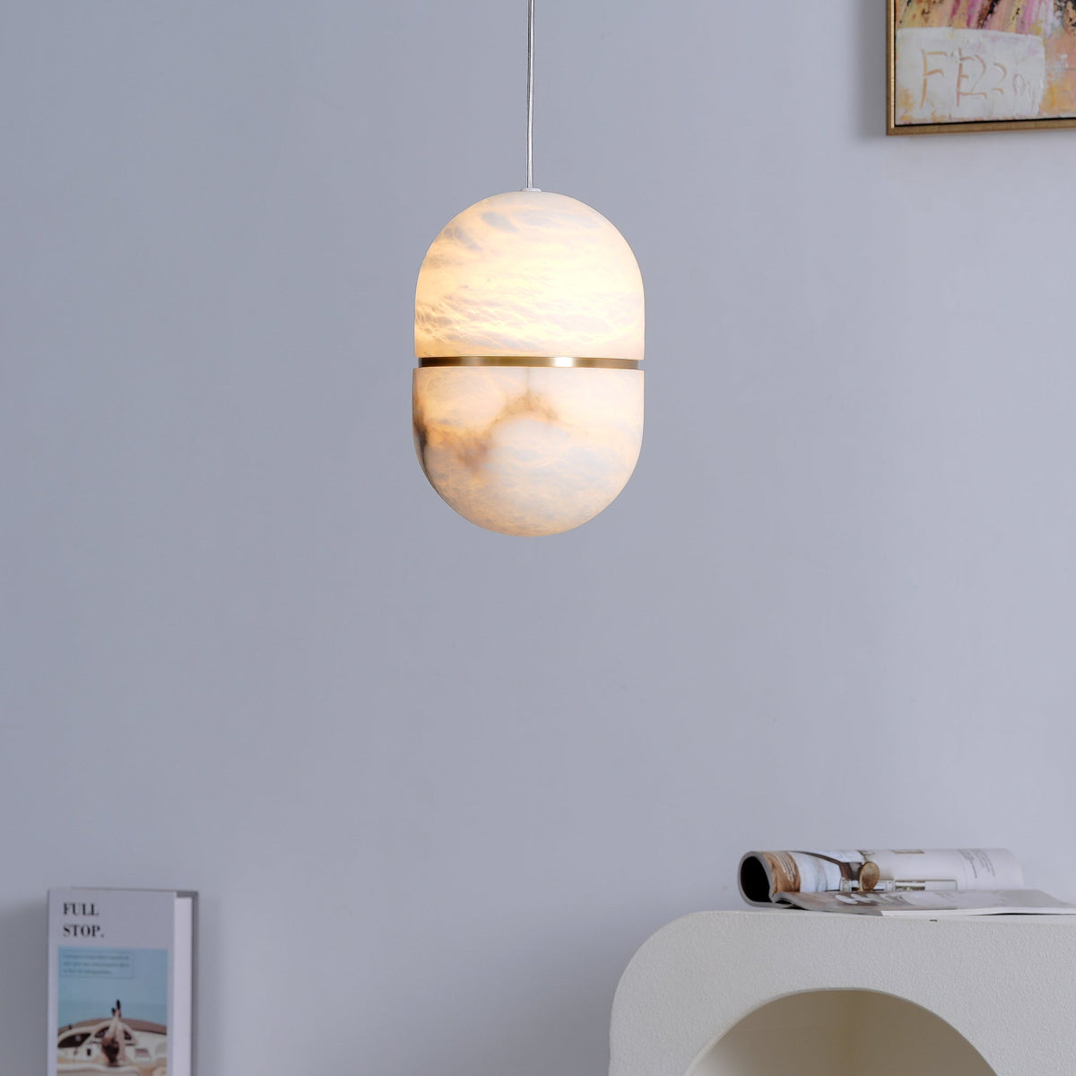 Satatr albasten hanglamp Capsule-shaped