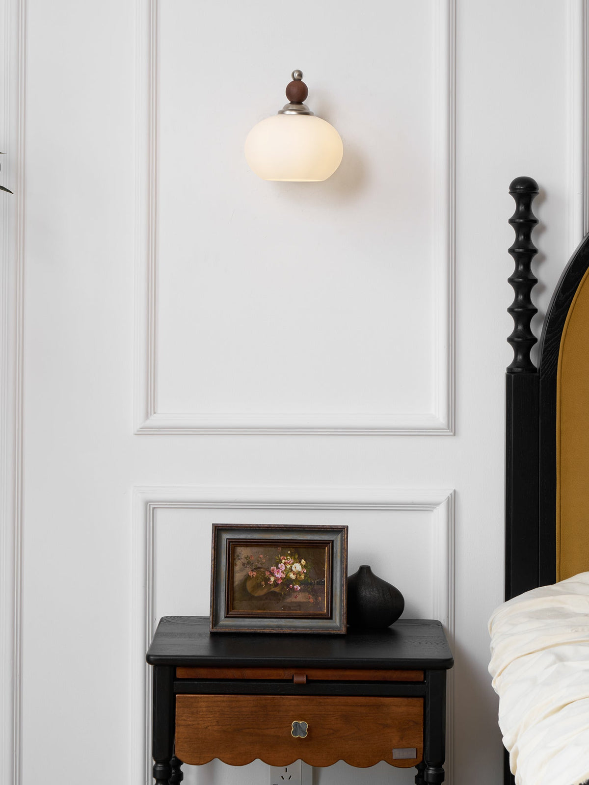 Vicare premium glazen wandlamp in Noordse kunststijl