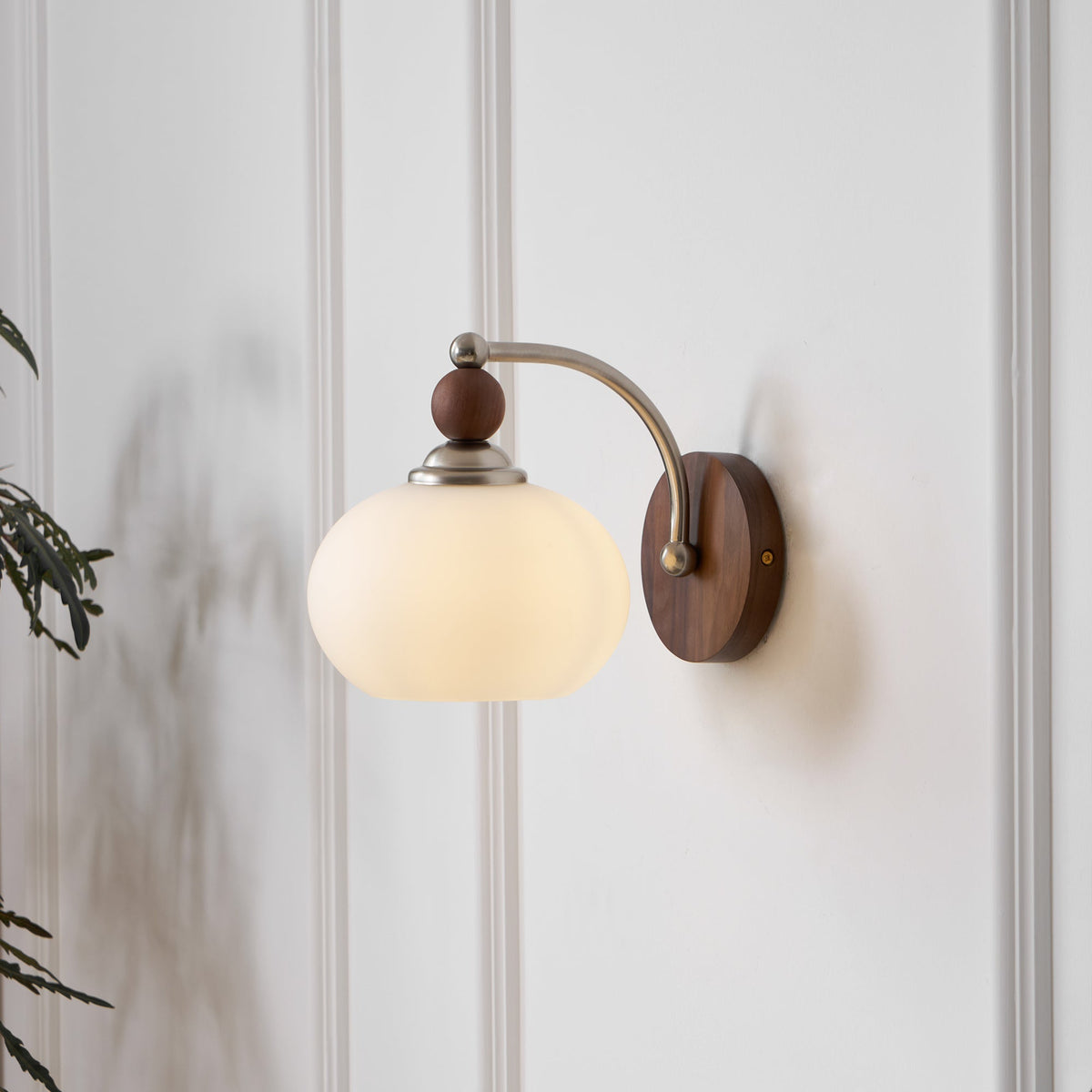 Vicare premium glazen wandlamp in Noordse kunststijl