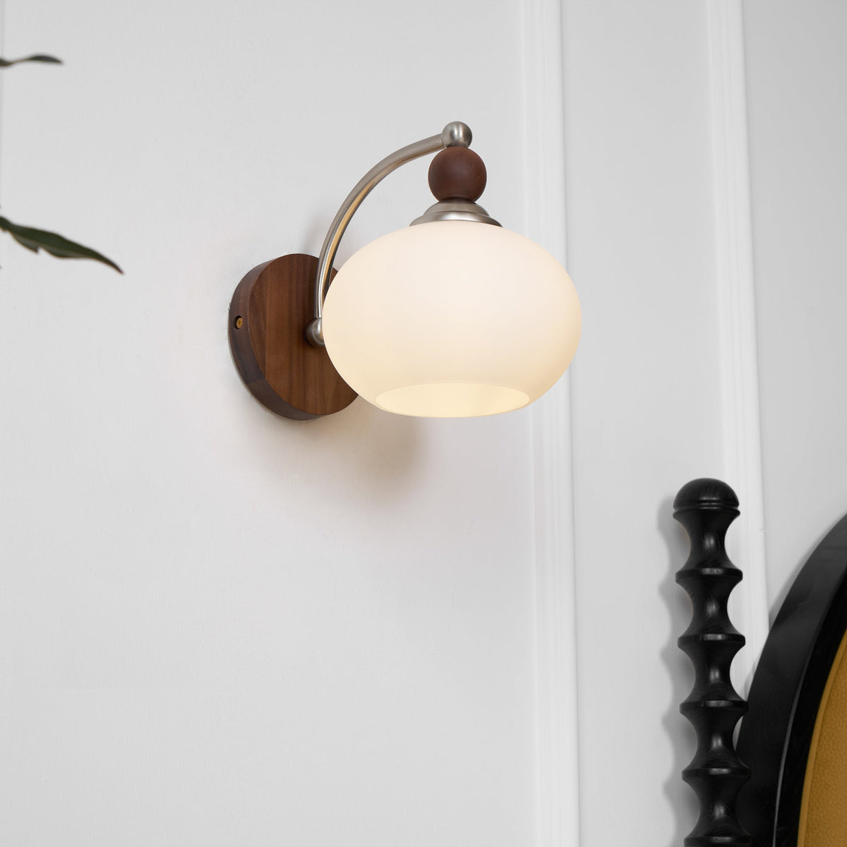 Vicare premium glazen wandlamp in Noordse kunststijl