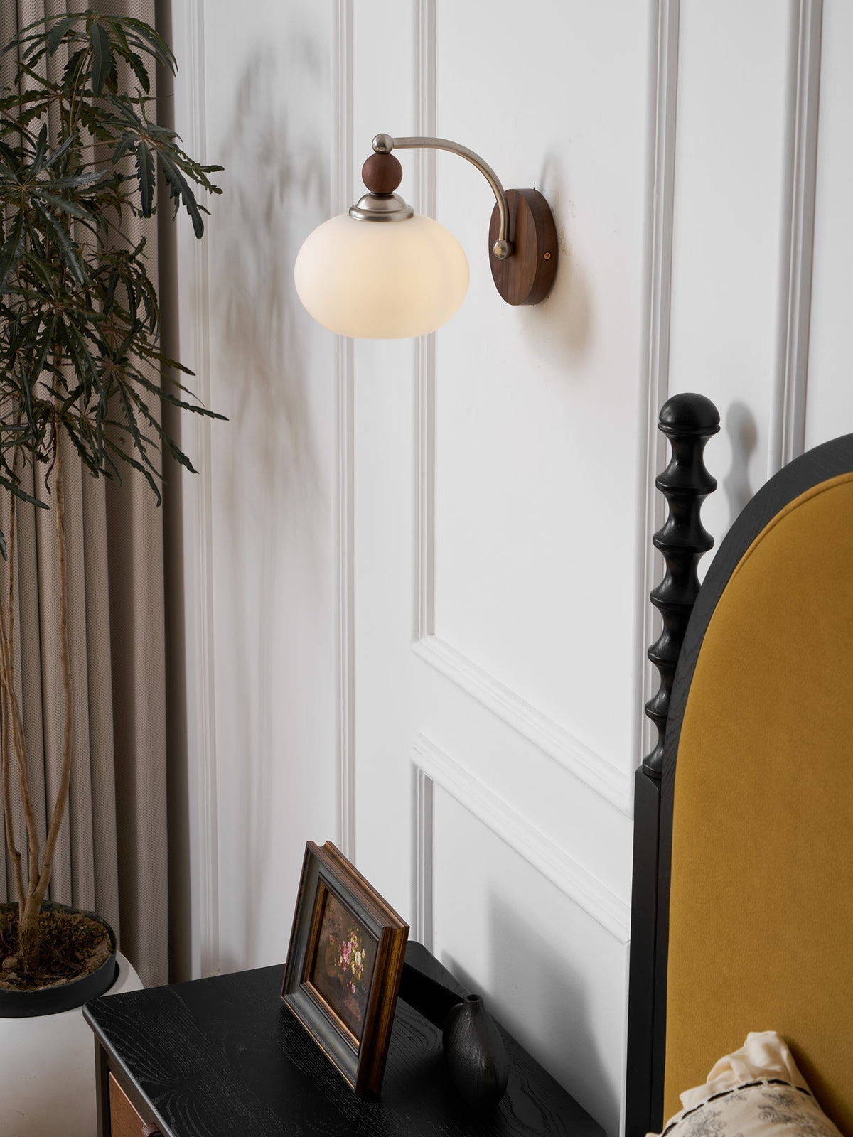 Vicare premium glazen wandlamp in Noordse kunststijl