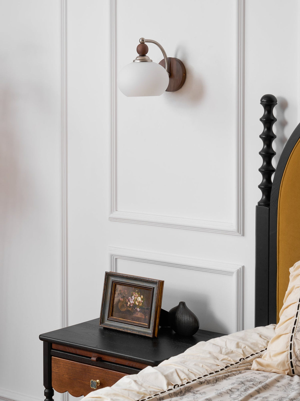 Vicare premium glazen wandlamp in Noordse kunststijl