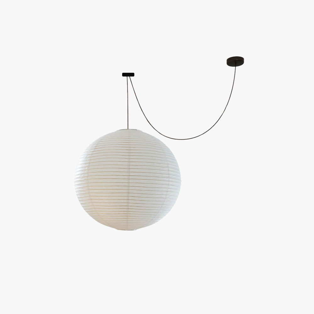 Ritta Wabi-sabi Globe Metaal Papier LED Hanglampen Woonkamer Slaapkamer