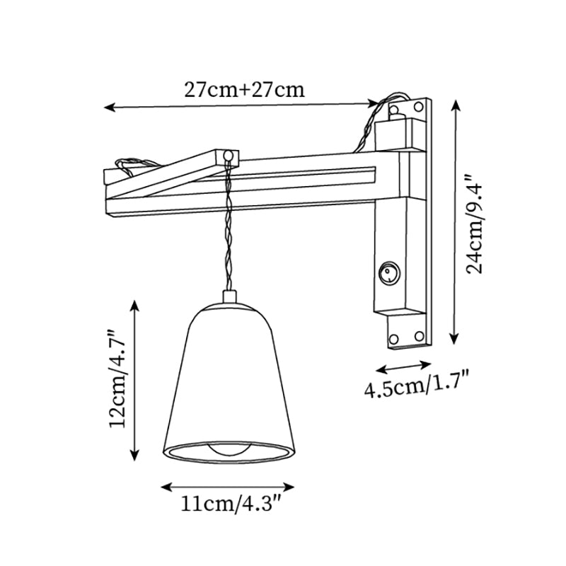 Lavenil wandlamp