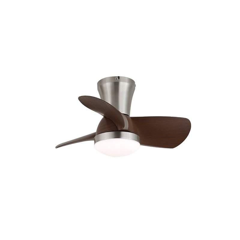 Luvora Minimalistische plafondventilator met verlichting van walnoothout