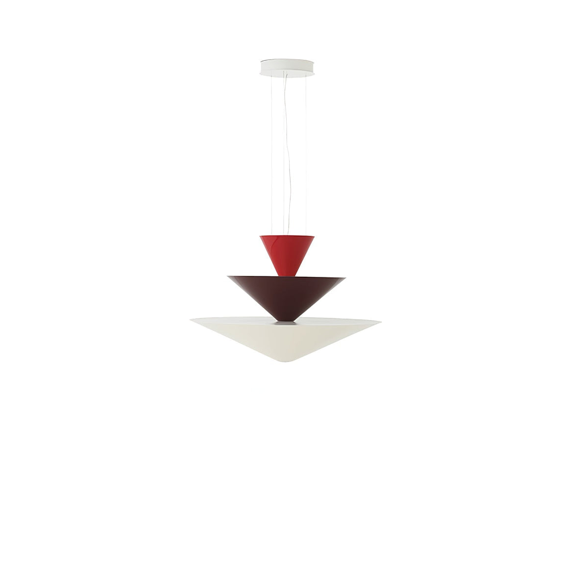 Pyramia hanglamp met gestapelde kleurblokken