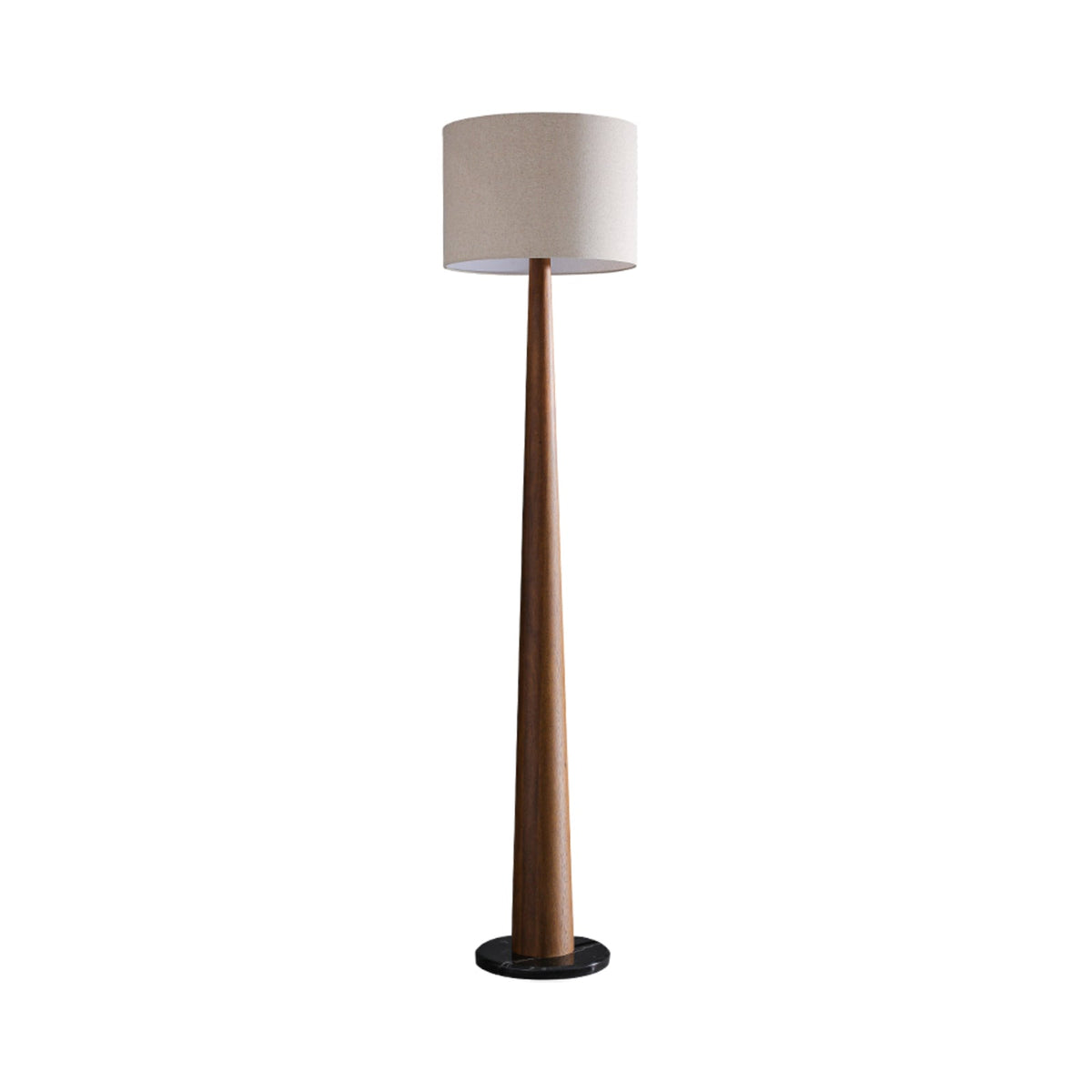 Ersilir Cylindrische houten vloerlamp