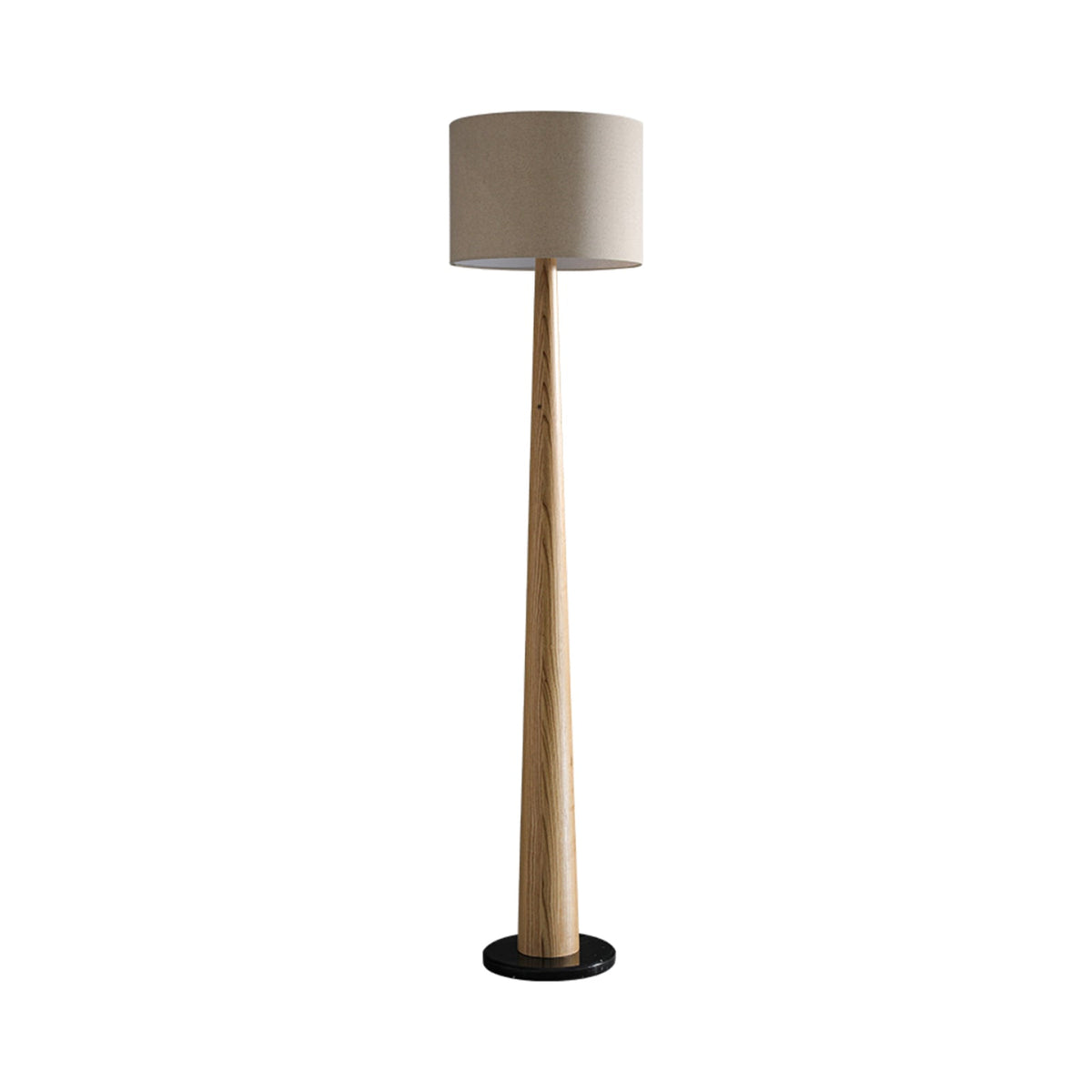 Ersilir Cylindrische houten vloerlamp