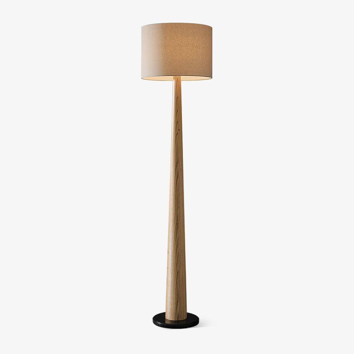 Ersilir Cylindrische houten vloerlamp
