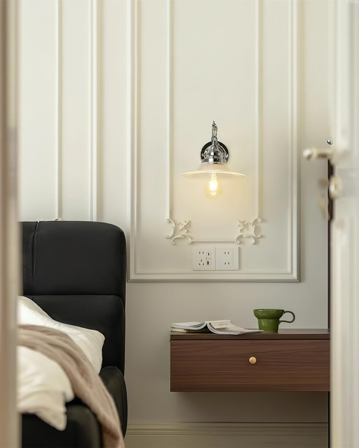 Perivo wandlamp van gepolijst chroom