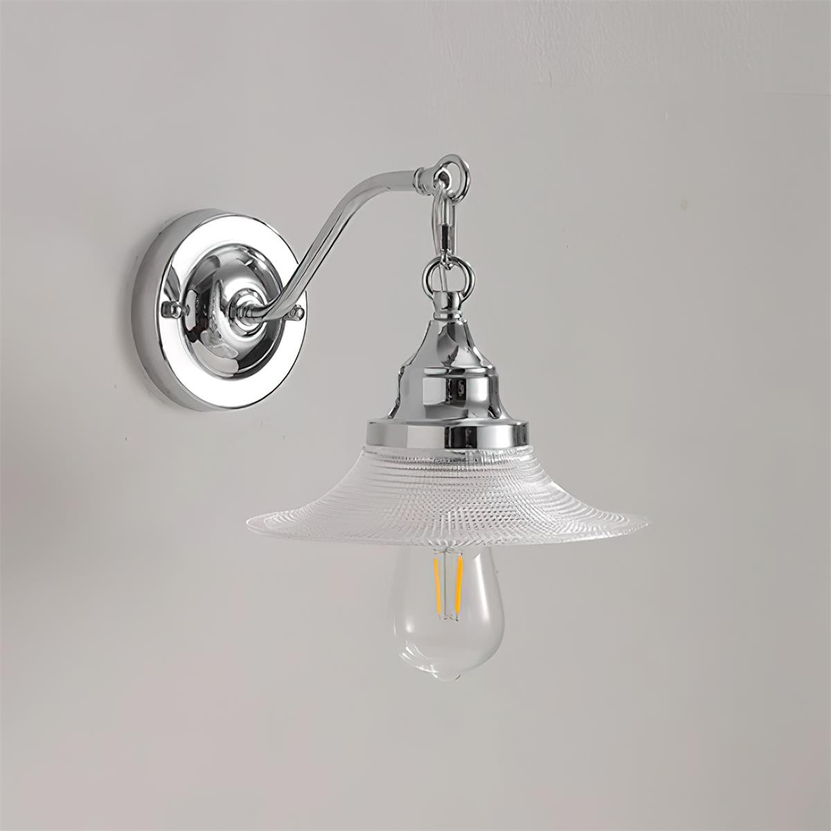 Perivo wandlamp van gepolijst chroom