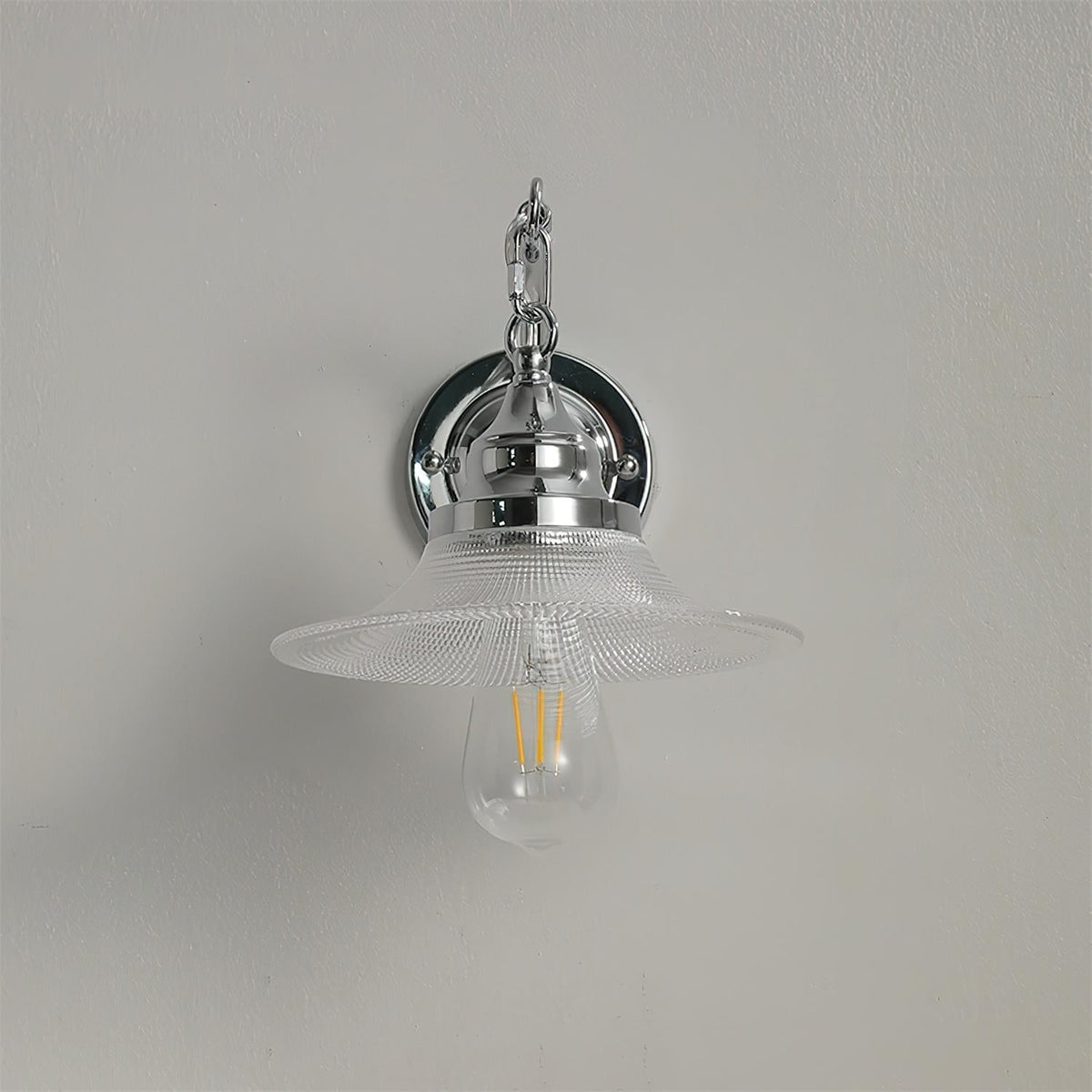 Perivo wandlamp van gepolijst chroom