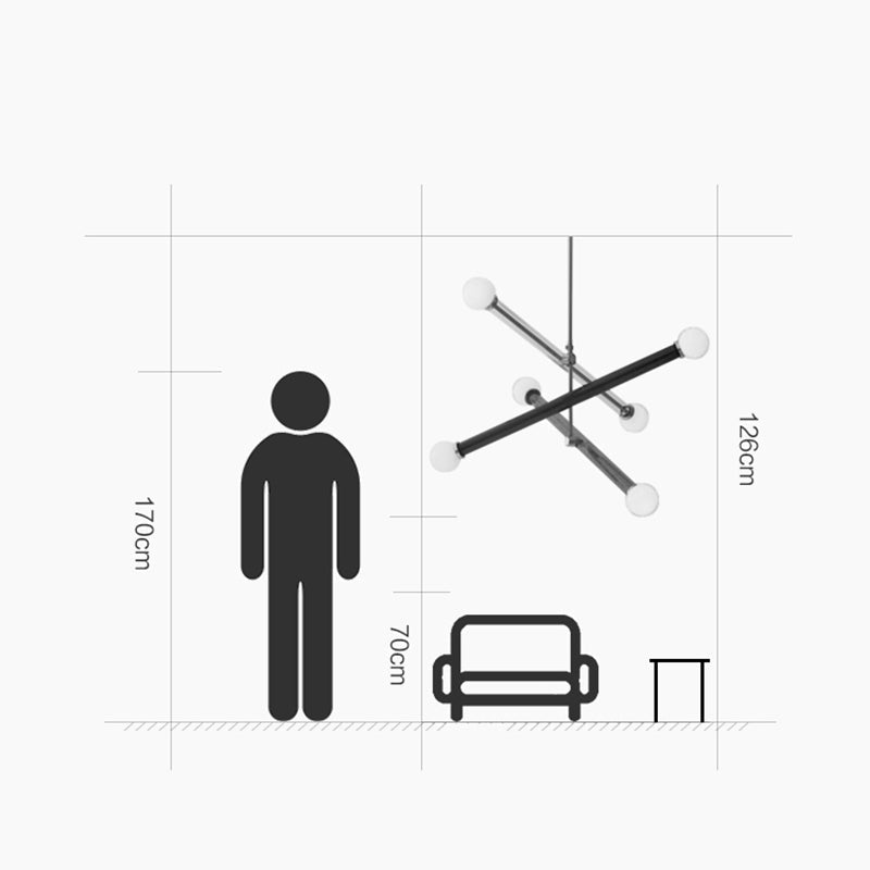 Avi Lineaire Design LED Hanglampen Metaal Glas Kinderkamer Woonkamer
