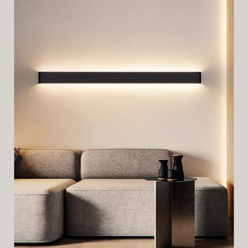 Edge Modern Minimalistisch LED Wandlamp Zwart Wit Metaal Badkamer