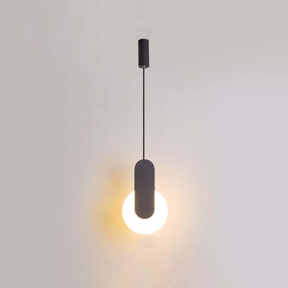 Nyla Moderne Rond LED Hanglampen Metaal/Acryl Zwart/Wit Woonkamer/Slaapkamer