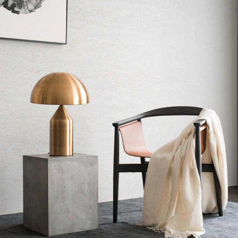 Quinn Mushroom LED Zwart Wit Goud Tafellampen Metaal Eetkamer