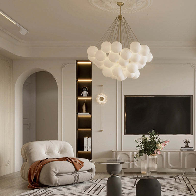 Valentina Design Bol LED Hanglamp Metaal/Glas Zwart/Goud Slaap/Eet/Woonkamer