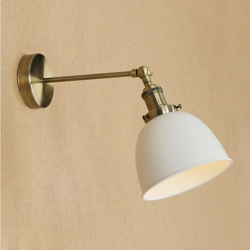 Brady Retro LED Wandlampen Zwart Wit Grijs Metaal Woonkamer Slaapkamer