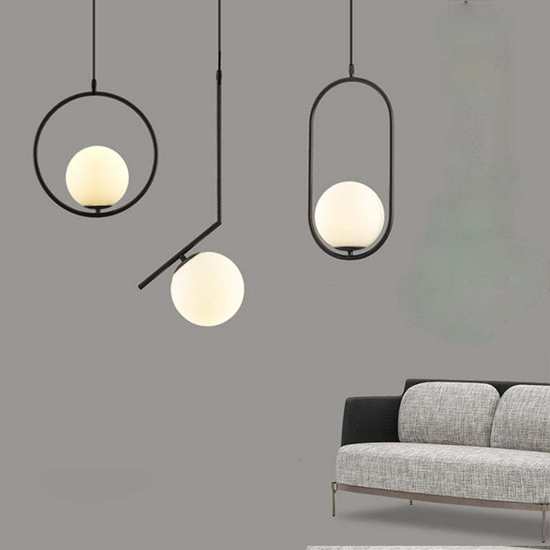 Valentina Ronde Design LED Hanglampen Metaal Glas Eetkamer Woonkamer