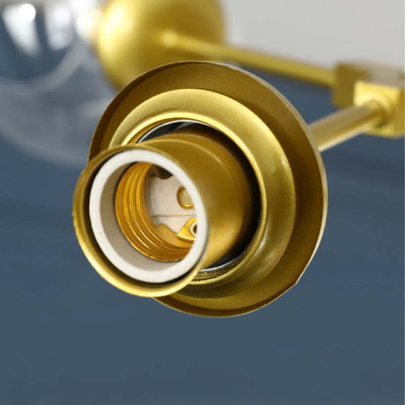 Valentina Moderne Bubbel LED Hanglamp Metaal/Glas Zwart/Goud Woonkamer/Slaapkamer