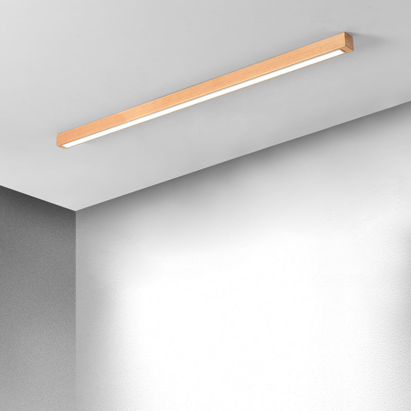 Edge Moderne LED Plafondlampen Houten Metaal Slaapkamer Woonkamer