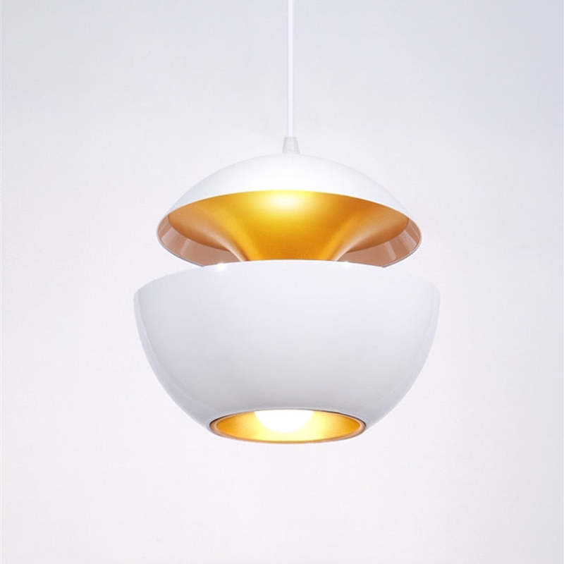 Nazifa Modene LED Hanglamp Zwart/Wit Metaal Slaap/Eet/Woonkamer