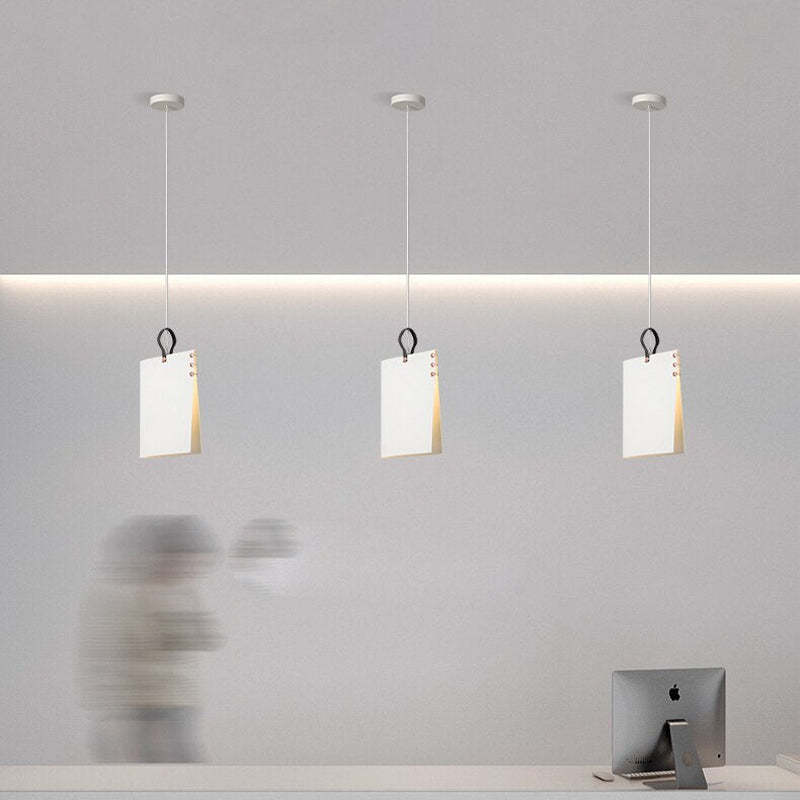 Sienna Nordic Design Kleine LED Hanglampen Grijs Wit Metaal Eetkamer
