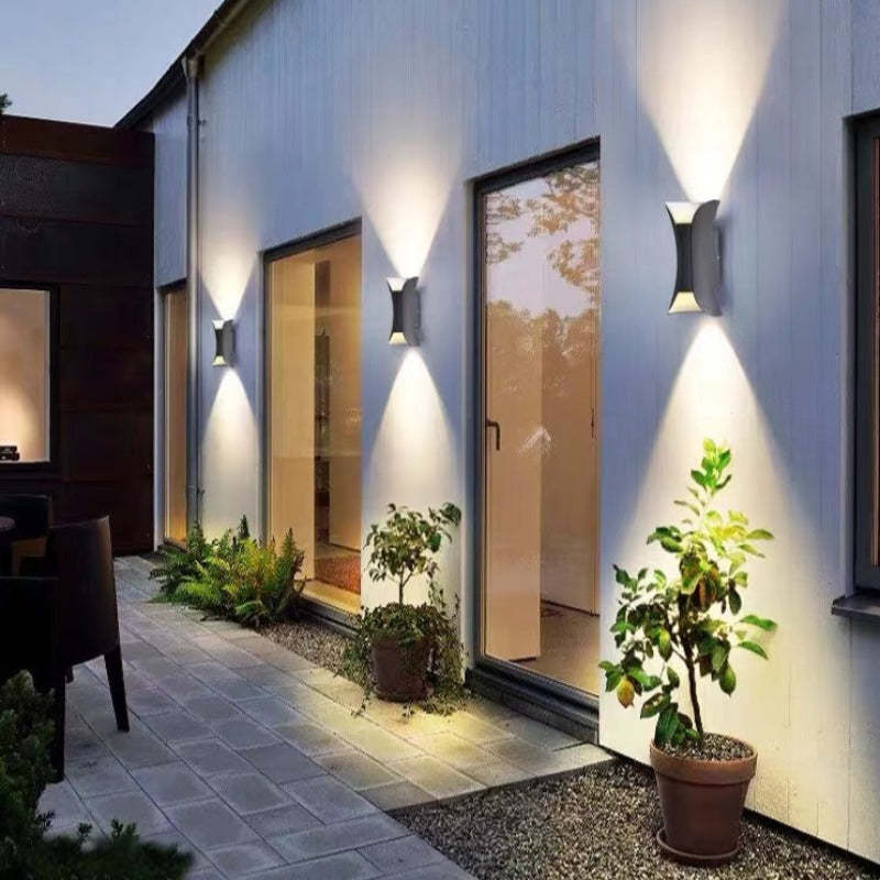 Orr Moderne Design LED Wandlamp Zwart Gouden Metaal Buiten Tuin