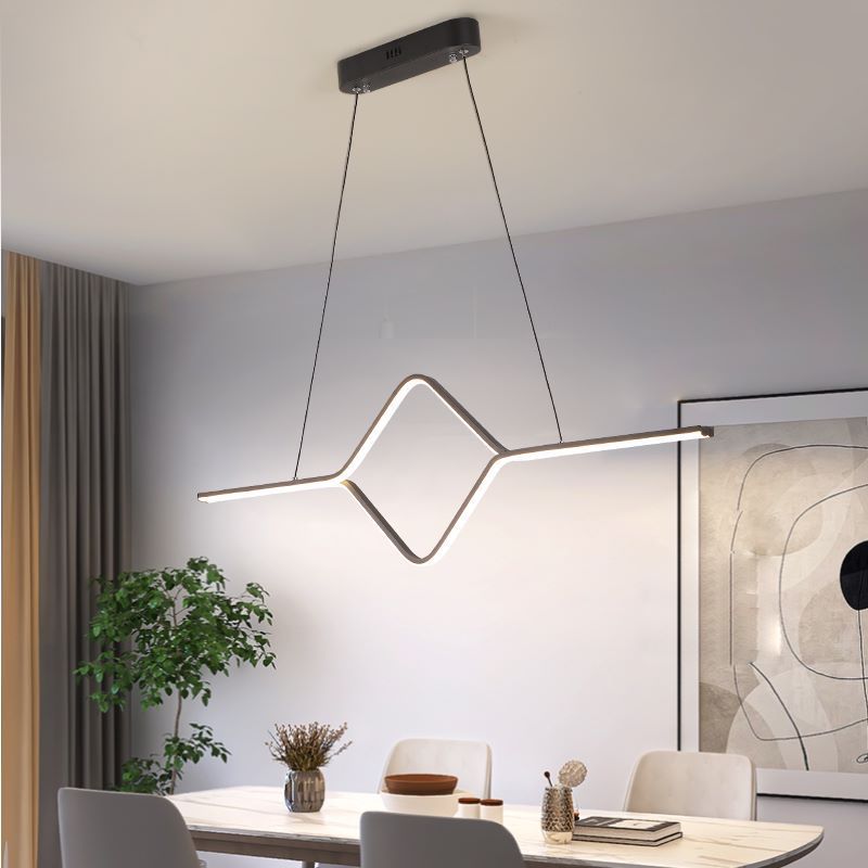 Bouvet Moderne Lineair Vierkant LED Hanglamp Goud/Zwart Slaapkamer/Eetkamer