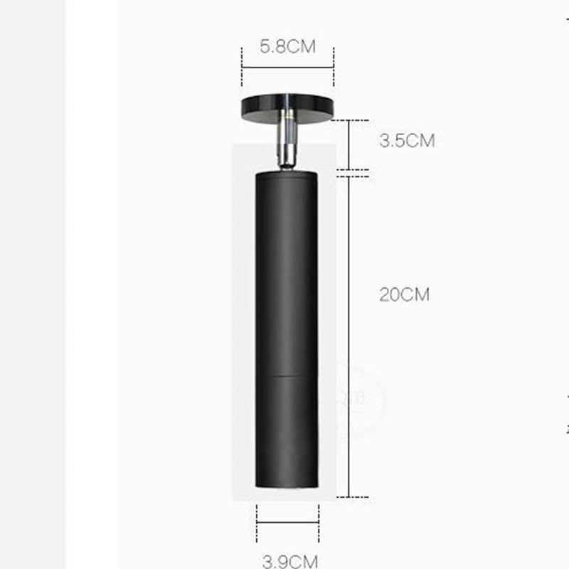 Freja Moderne LED Plafondlampen Tube Zwart Wit Metaal Slaapkamer