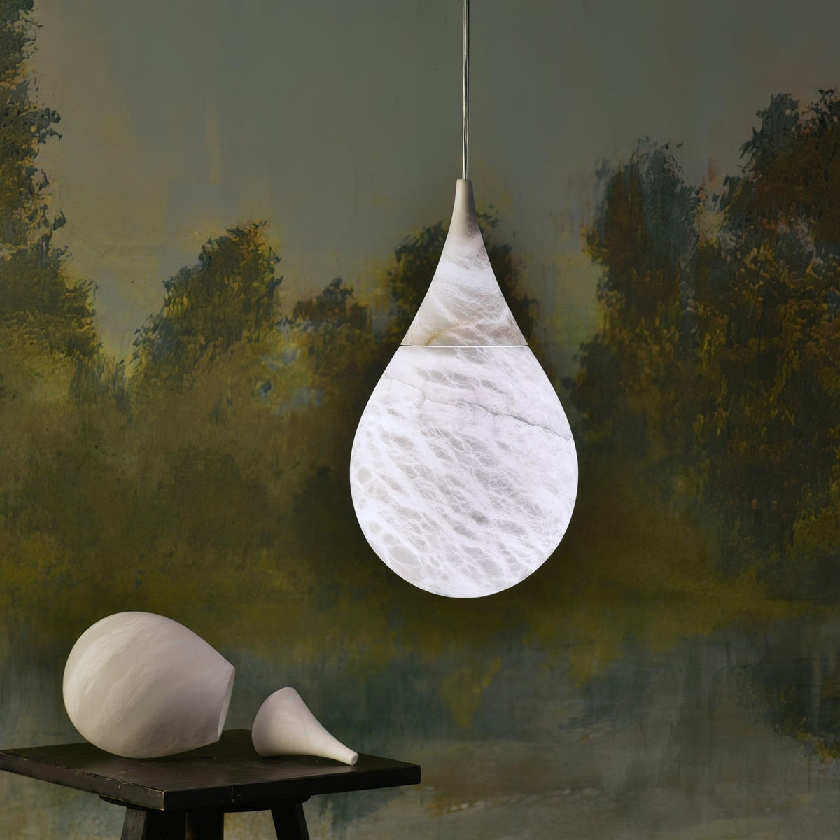 Sorvx hanglamp met marmeren regendruppels