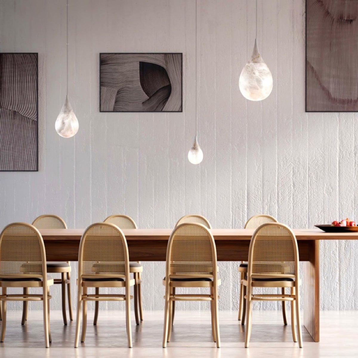 Sorvx hanglamp met marmeren regendruppels