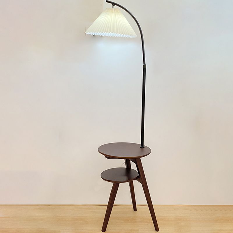 Ozawa Retro Design LED Geplooide Vloerlamp Metaal/Hout  Nachtkastje Eetkamer/Woonkamer