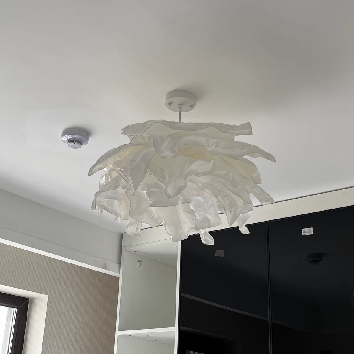 Ritta Wabi-sabi Wolk Metaal Papier LED Hanglampen Studie Slaapkamer