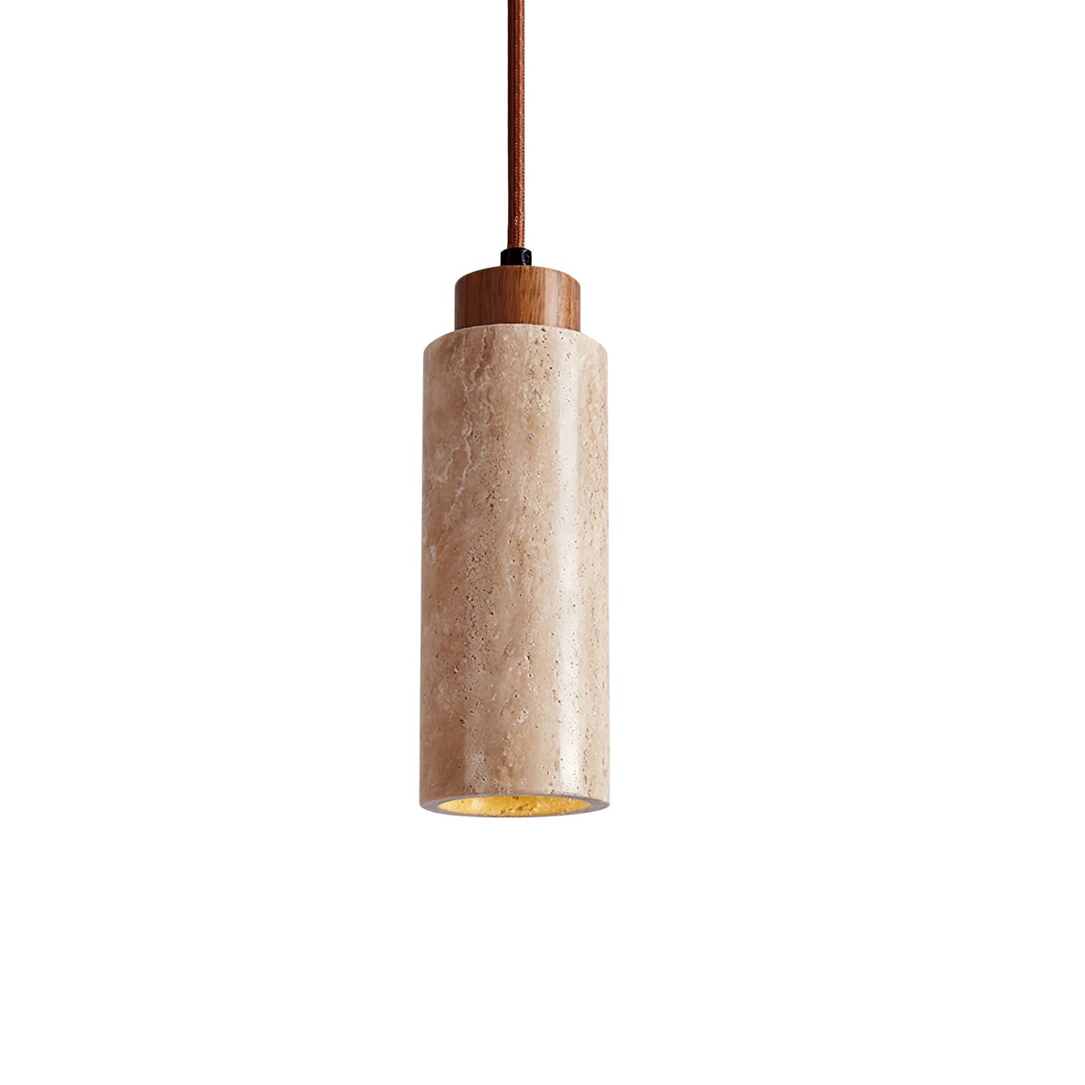 Avloris hanglamp van travertin
