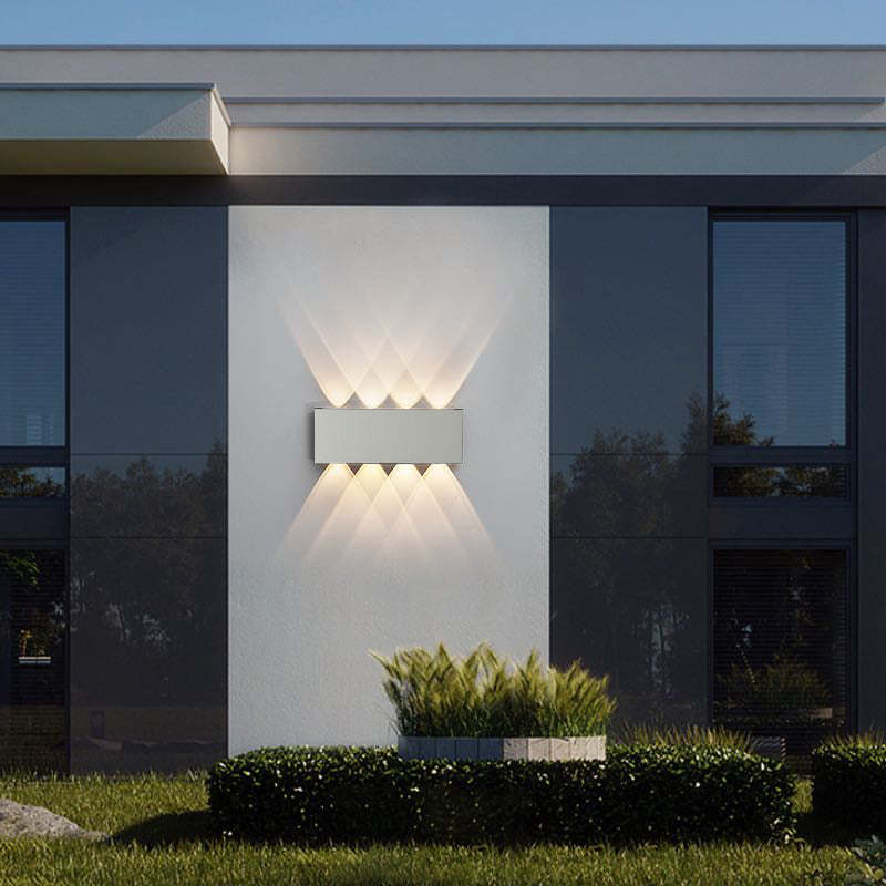 Orr Buiten Waterbestendig Metaal LED Wandlampen Zwart/Wit Tuin