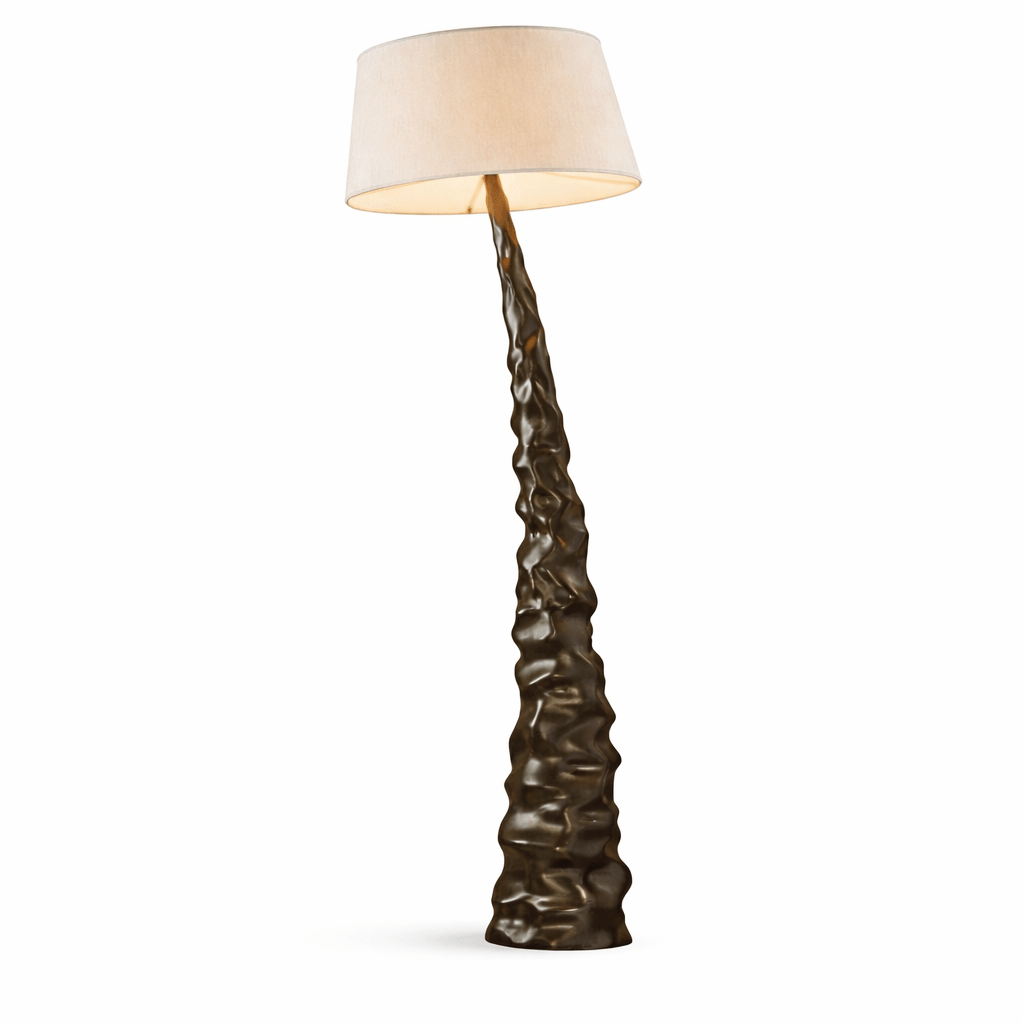 Maelcaris gebeeldhouwde piek vloerlamp