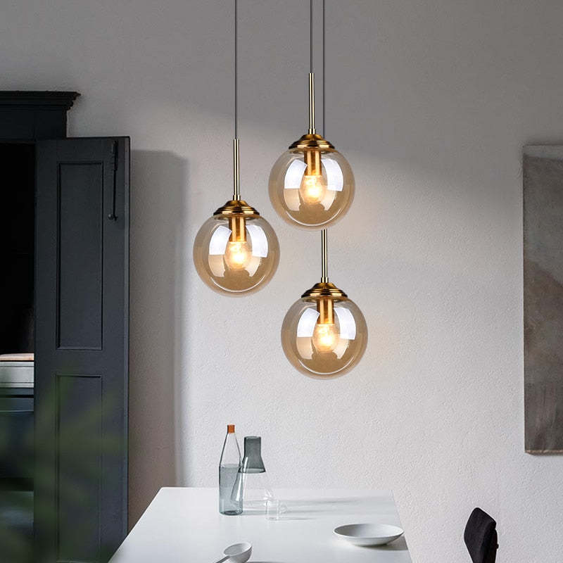 Valentina Ronde Designer LED Hanglamp Metaal Glas Eetkamer Woonkamer