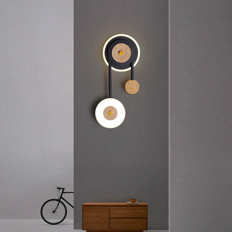 Nielsen Design LED Wandlampen Wit Zwart Metaal Hout Eetkamer Slaapkamer