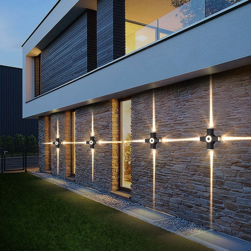 Orr Moderne Waterdichte Minimalistische Kruis Buiten Wandlamp Metaal Tuin/Gang
