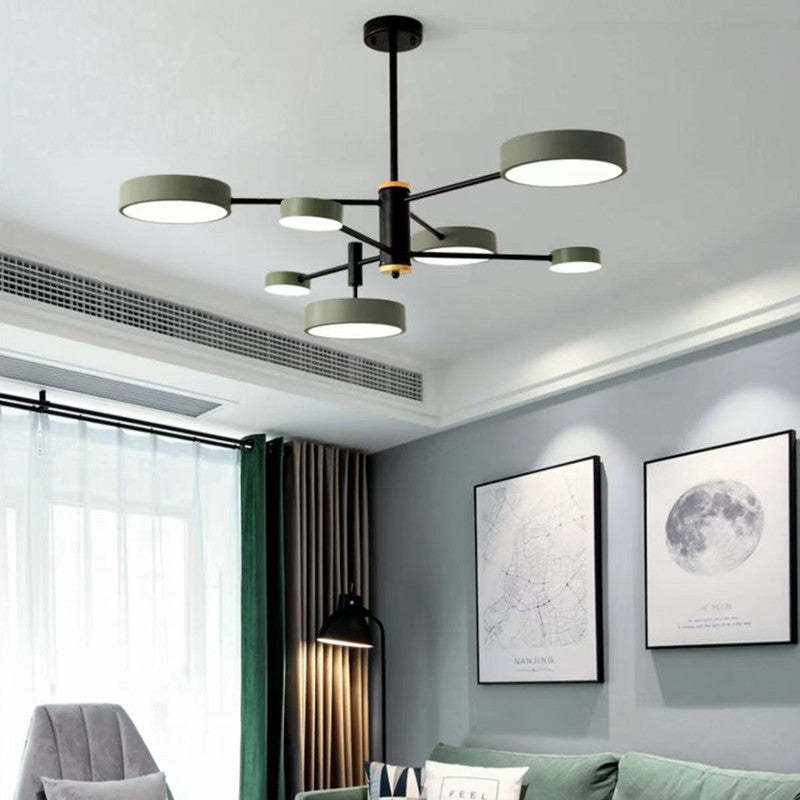 Sienna Moderne LED Hanglampen Grijs Wit Goud Metaal Slaap/Woon/Eetkamer